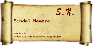 Sindel Nemere névjegykártya